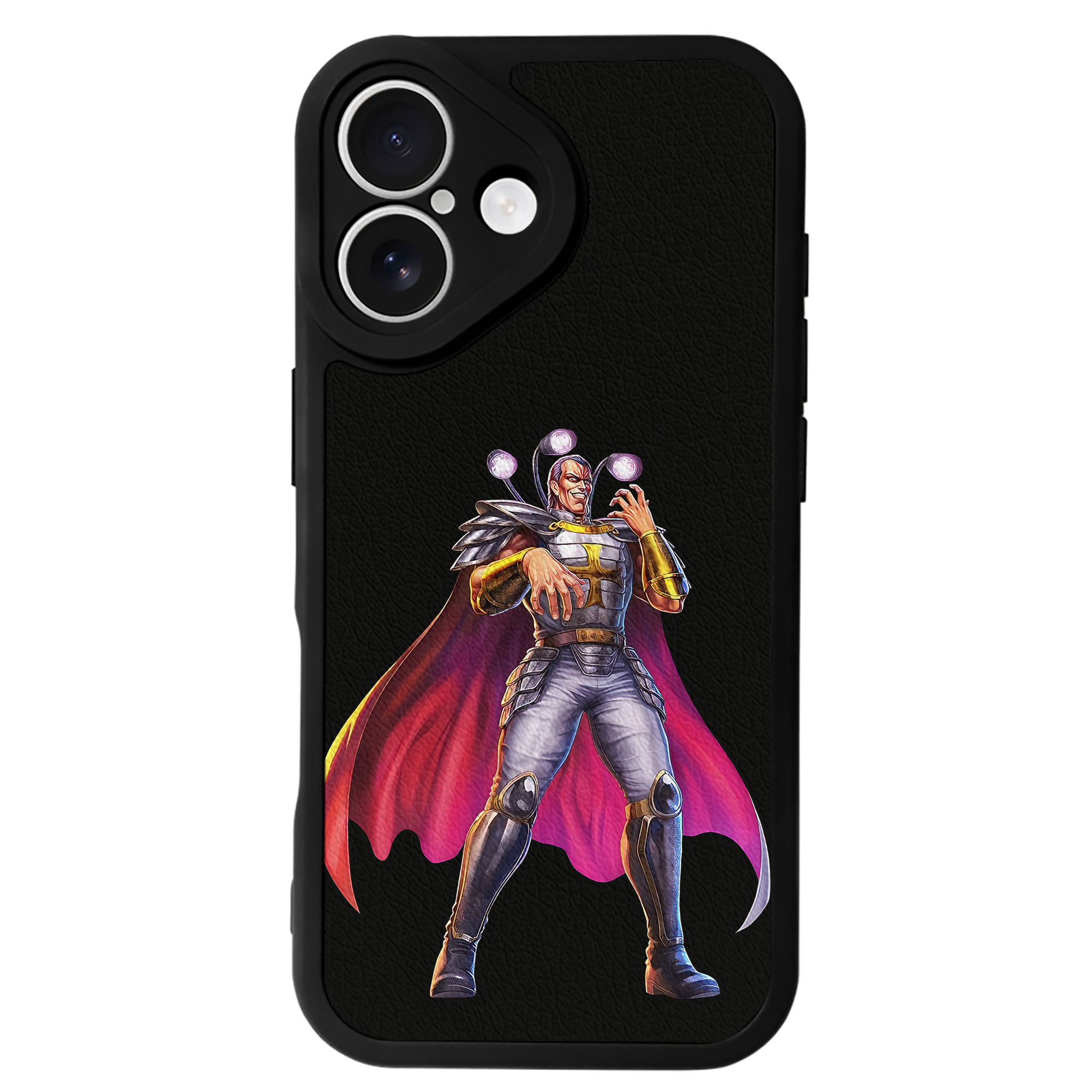 （画像用） 北斗の拳 Fist of the North Star 【iPhone 16シリーズ対応】シリコンスマホケース（レザー調） 材質：シリコン